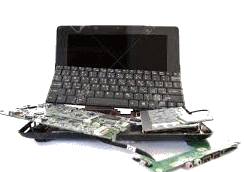 image d'un ordinateur cassé - Dépannage informatique à distance Informatique86
